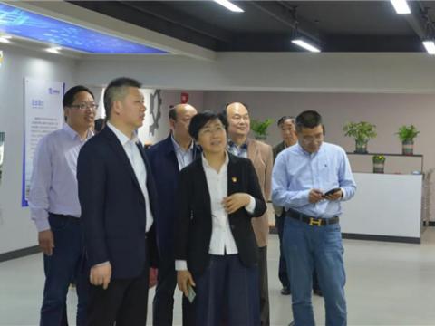 镇江市委组织部、、关工委、、市场监视治理局等一行向导来我公司调研关工委事情